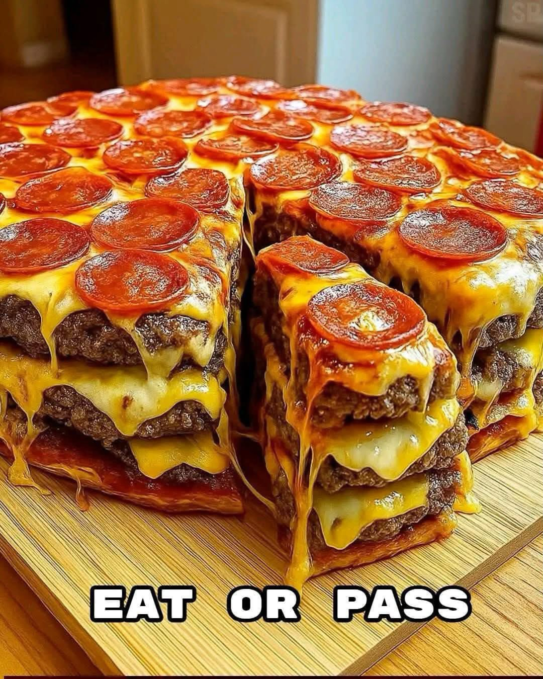 Ultimate Double Cheeseburger Pizza Stack Recipe
