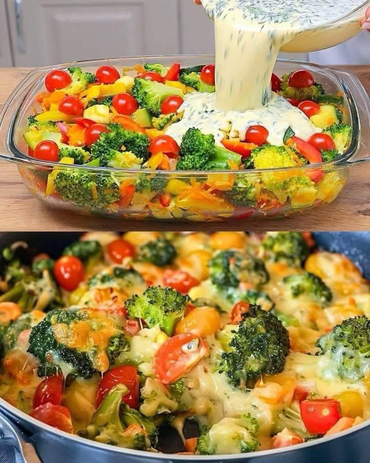 Low-Calorie Vegetable Casserole Eat Day and Night & Lose Weight!