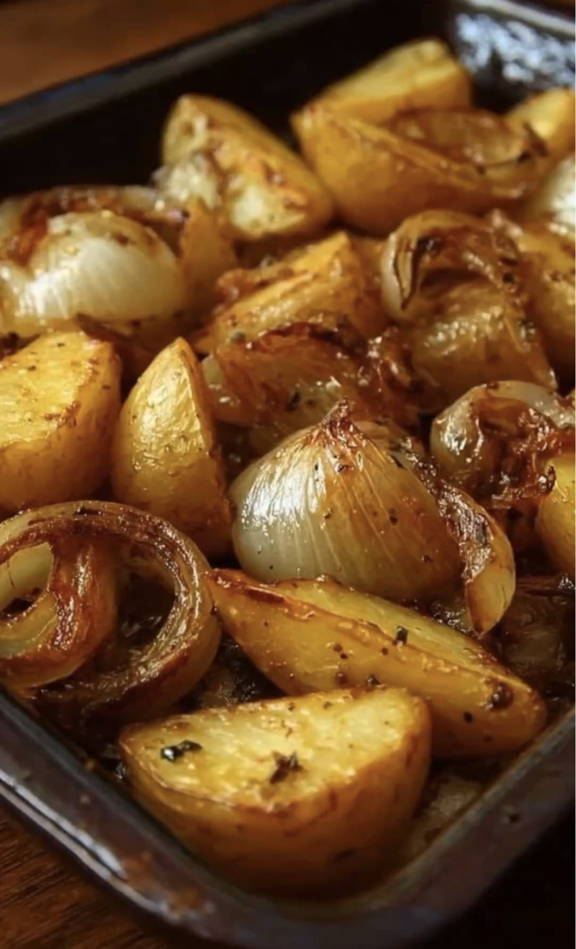 Fried Potatoes, Onions & Smoked Polish Sausage Ultimate Comfort Skillet