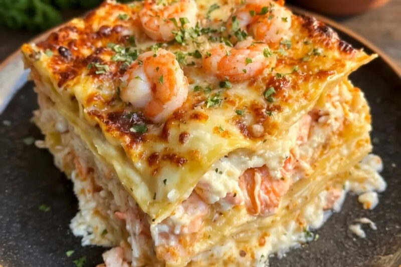 Seafood Lasagna with Shrimp & Crab Recipe