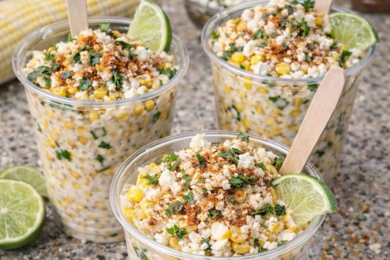 Creamy Mexican Street Corn Cups