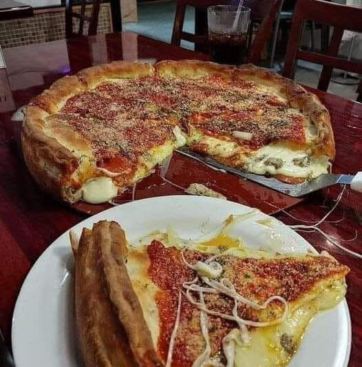 Homemade Chicago-Style Deep Dish Pizza