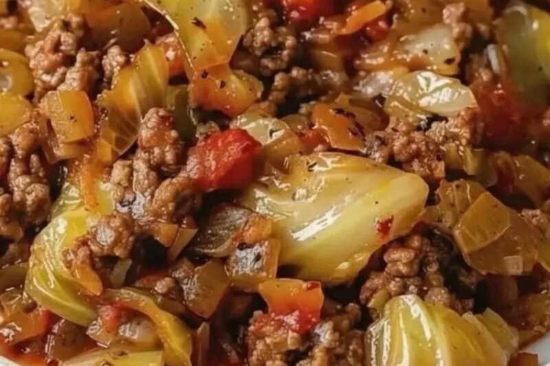 Ground Beef and Chopped Cabbage Recipe