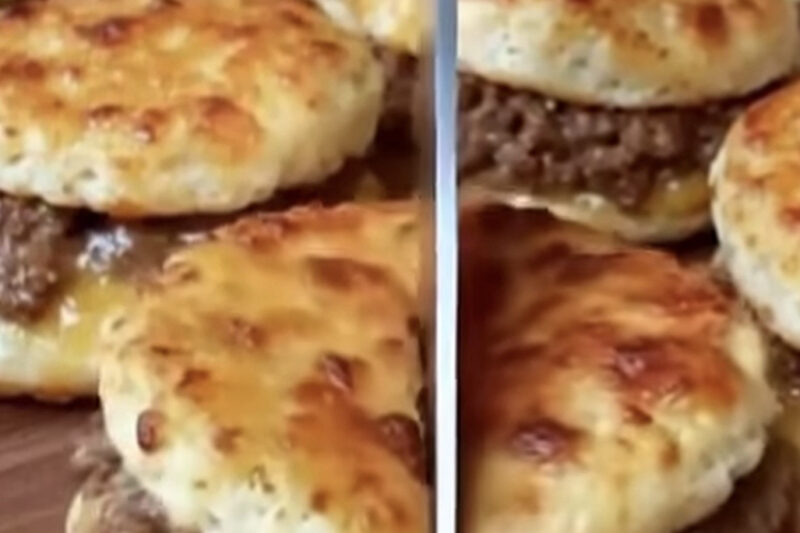 Flaky Savory Beef Sausage & Cheese Biscuits – The Ultimate Comfort Breakfast Recipe