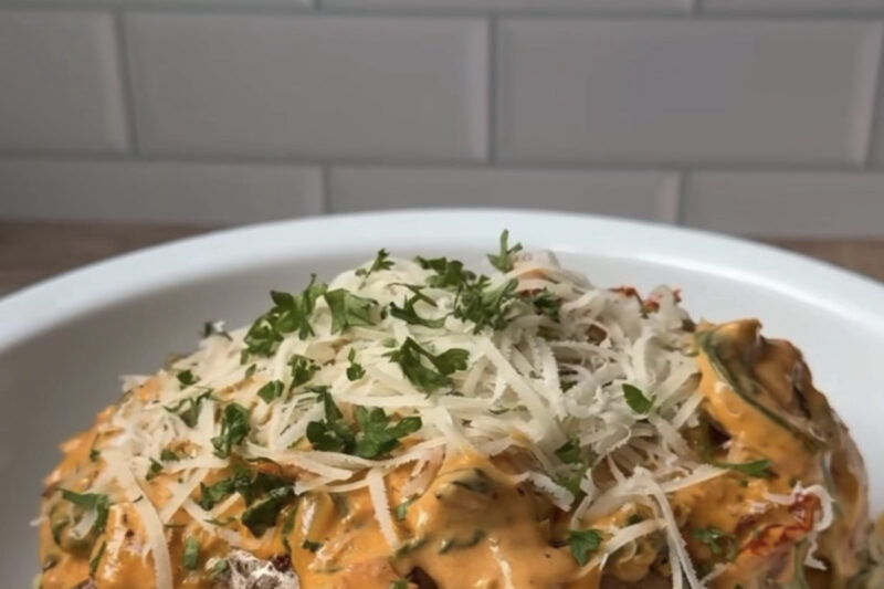 Marry Me Chicken & Spinach Jacket Potato Recipe