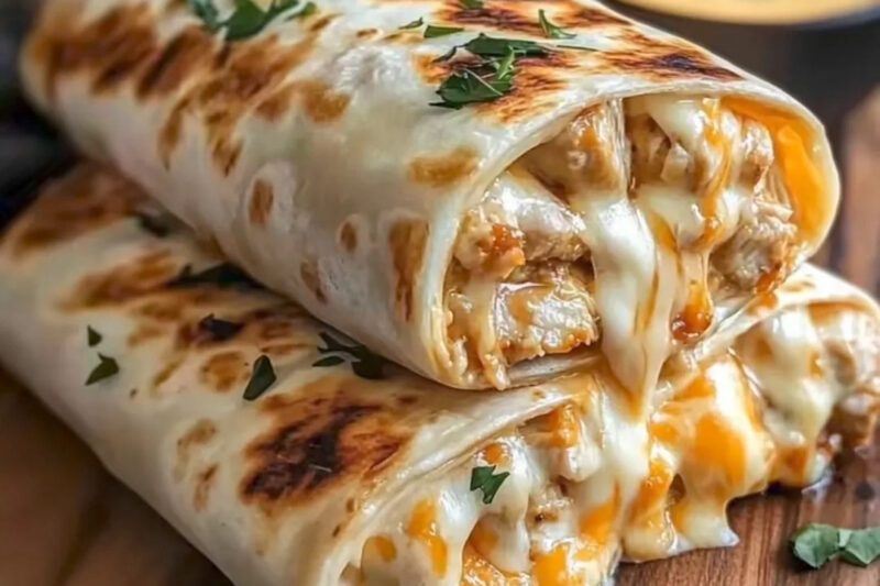 Ooey-Gooey Cheesy Garlic Chicken Wraps: The Ultimate Easy Comfort Food