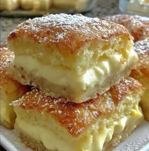 Creamy Vanilla Custard Squares Recipe – Smooth, Rich & Easy