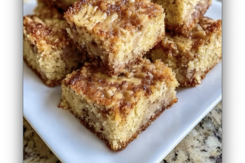 Soft & Fluffy Banana Vanilla Morning Snack Squares Recipe | Easy Breakfast Treat