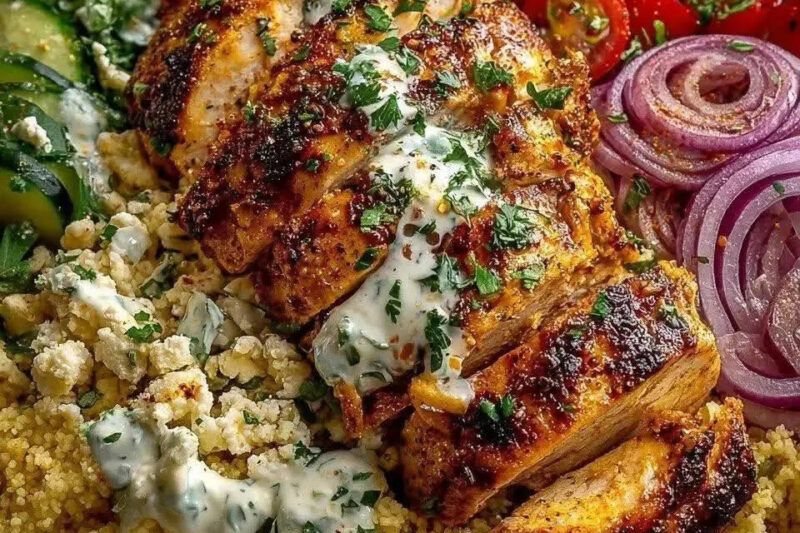 Lemon Dijon Chicken Couscous Bowl – Healthy, Flavorful & Easy Dinner Recipe