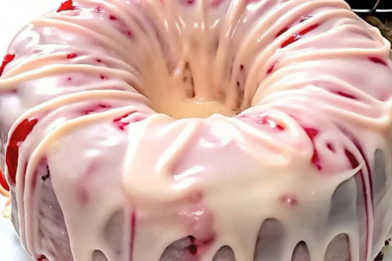 Homemade Strawberry Cream Cheese Pound Cake (Moist & Easy Recipe)