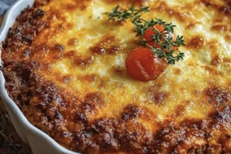 Grilled Beef Cake (Juicy Savory Meat Cake with Vegetables)