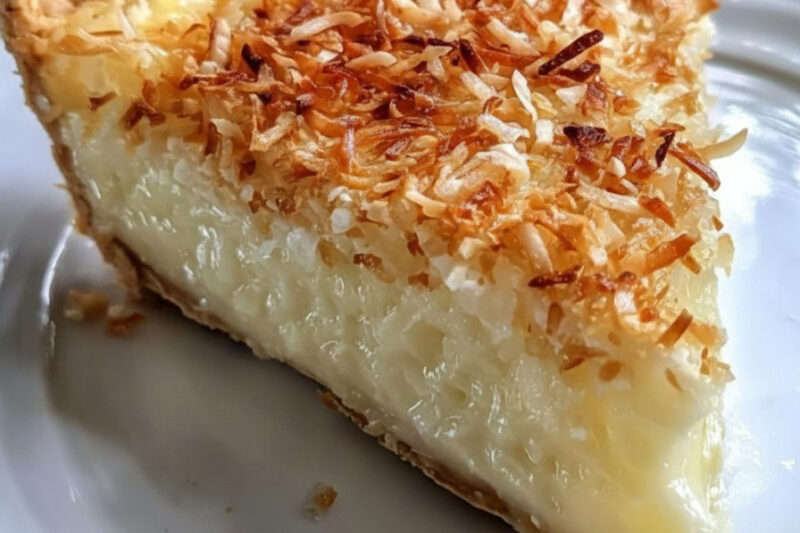 Coconut Magic Custard Pie (Easy Self-Layering Dessert Recipe)