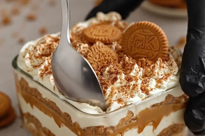 No-Bake Biscoff Cream Dessert: A Rich and Creamy Lotus Treat
