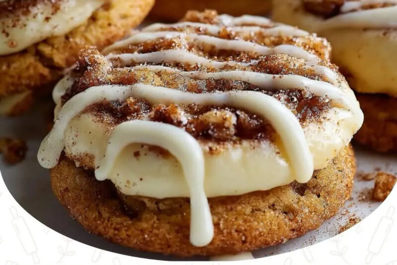 Cinnamon Roll Cheesecake Cookies: Soft, Creamy & Bakery-Style Treats